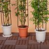 4-Bar Plant Frame Stand Trellis Vegetable Flower Herbs Outdoor Vine Support Garden Rack with Rings – 133 cm, 2