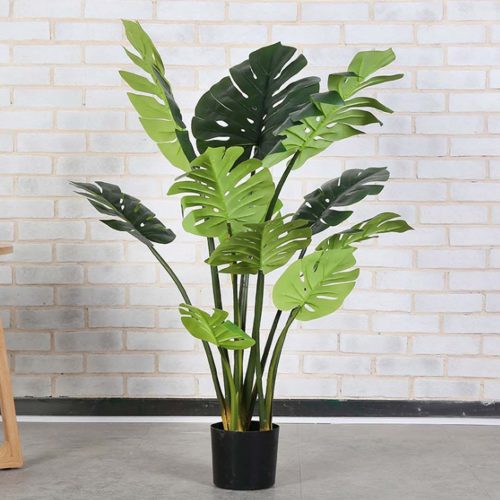 Artificial Indoor Potted Turtle Back Fake Decoration Tree Flower Pot Plant