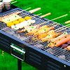 72cm Portable Folding Thick Box-Type Charcoal Grill for Outdoor BBQ Camping – 1