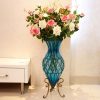 12pcs Artificial Silk Flower Fake Rose Bouquet Table Decor – Pink