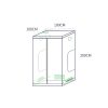 Garden Hydroponics Grow Room Tent Reflective Aluminum Oxford Cloth – 100 x 100 x 200 cm