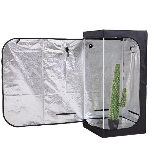 Garden Hydroponics Grow Room Tent Reflective Aluminum Oxford Cloth – 75 x 75 x 130 cm