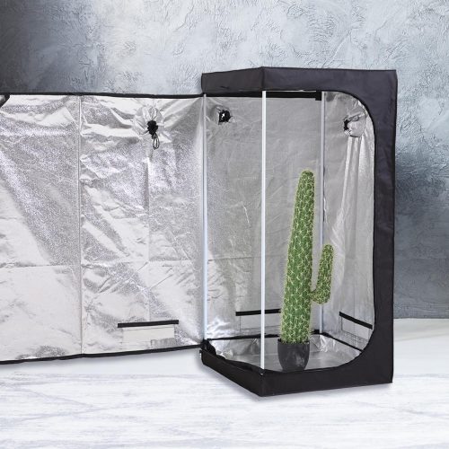 Garden Hydroponics Grow Room Tent Reflective Aluminum Oxford Cloth – 75 x 75 x 130 cm