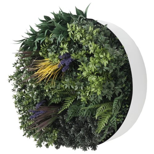 UV Lavender Fields 60cm Green Wall Disc – White