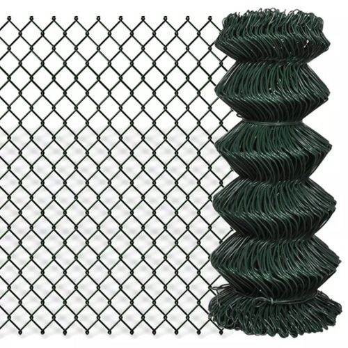 Chain Link Fence Steel – 0.8×15 m, Green
