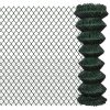 Chain Link Fence Steel – 1.25×25 m, Green