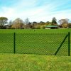 Chain Link Fence with Posts Spike Steel – 15×1.25 m