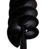 Ground Drill with Handle Auger Bit Double Spirals Steel Black – 80 mm