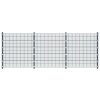 Fence Panel with Posts 6×2 m Anthracite Grey