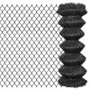 Chain Link Fence Steel – 1×25 m, Grey
