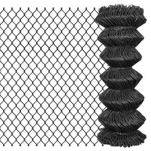 Chain Link Fence Steel – 1×25 m, Grey