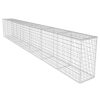 Gabion Wall with Cover Galvanised Steel – 600x50x100 cm