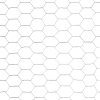 Chicken Wire Fence Galvanised Steel Silver – 25×1.2 m
