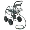 Garden Hose Trolley with 1/2″ Hose Connector 75 m Steel