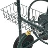 Garden Hose Trolley with 1/2″ Hose Connector 75 m Steel