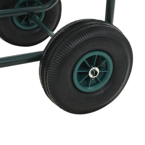 Garden Hose Trolley with 1/2″ Hose Connector 75 m Steel