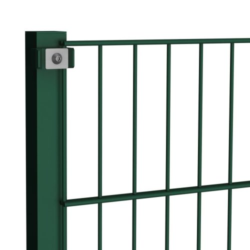 Fence Panel with Posts Iron Green – 1.7 m