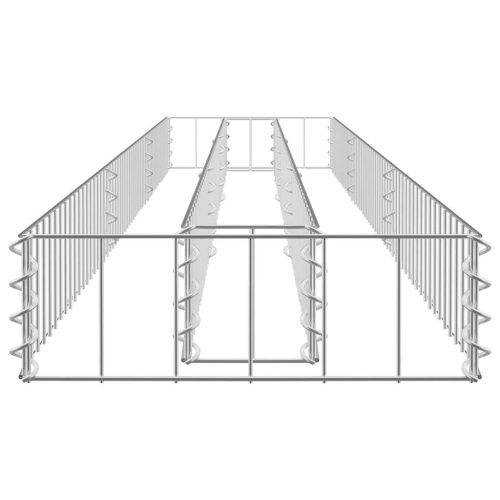 Gabion Raised Bed Galvanised Steel – 270x30x10 cm