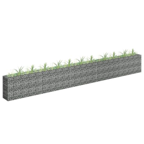 Gabion Raised Bed Galvanised Steel – 450x30x60 cm