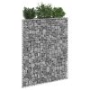 Trapezium Gabion Raised Bed Galvanised Steel – 80x20x100 cm