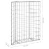 Trapezium Gabion Raised Bed Galvanised Steel – 80x20x100 cm