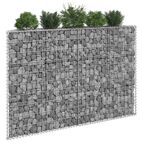 Trapezium Gabion Raised Bed Galvanised Steel – 150x20x100 cm