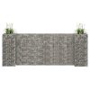 H-Shaped Gabion Planter Steel Wire – 260x40x100 cm