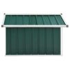 Garden Robot Lawnmower Shed 92x97x63 cm Galvanised Steel – Green