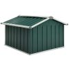 Garden Robot Lawnmower Shed 92x97x63 cm Galvanised Steel – Green