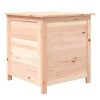 Outdoor Cushion Box Solid Wood Fir – 50x50x56 cm, Natural