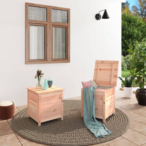 Outdoor Cushion Box Solid Wood Fir – 50x50x56 cm, Natural