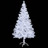 Artificial Christmas Tree with Stand Branches – 150×70 cm, White