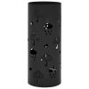 Square Umbrella Stand Storage Holder Walking Stick Steel 48.5 cm – Black, Pattern 8