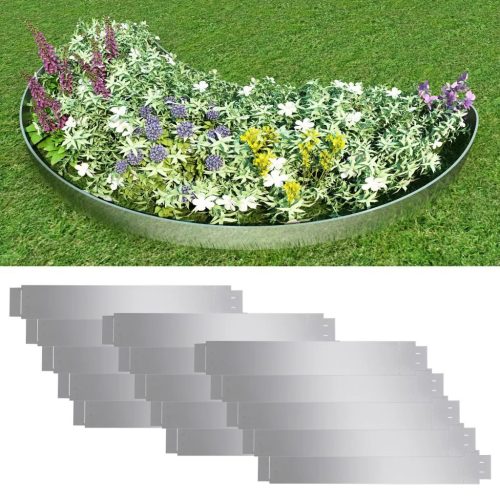 Flexible Lawn Fence Galvanised Steel 100 x 14 cm – 15