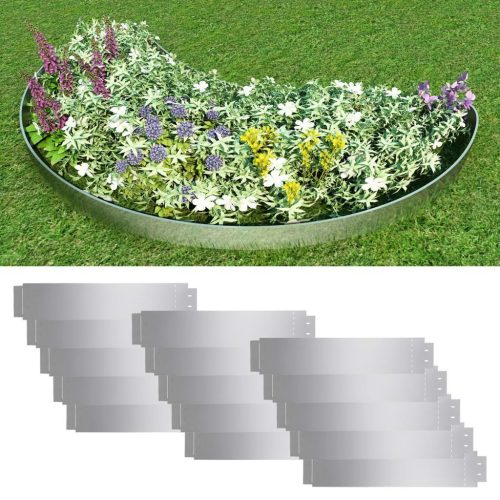 Lawn Fences Galvanised Steel 100×20 cm – 15