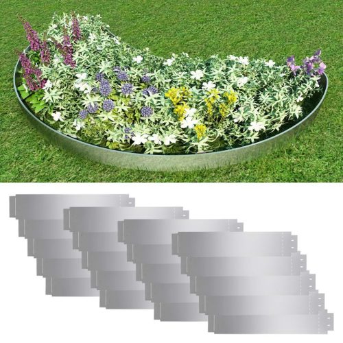 Lawn Fences Galvanised Steel 100×20 cm – 20
