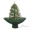 Snowing Christmas Tree with Umbrella Base 75 cm – Green