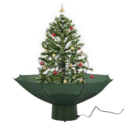 Snowing Christmas Tree with Umbrella Base 75 cm