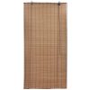 Bamboo Roller Blinds 2 pcs Brown – 80×160 cm