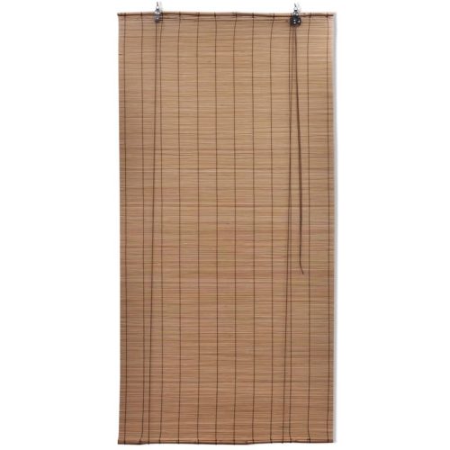 Bamboo Roller Blinds 2 pcs Brown