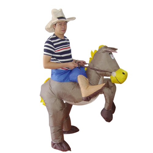 COWBOY Fancy Dress Inflatable Suit -Fan Operated Costume