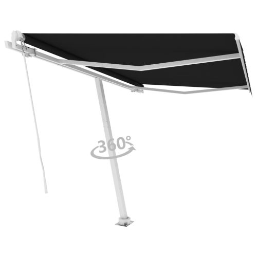 Freestanding Manual Retractable Awning – 300×250 cm, Anthracite