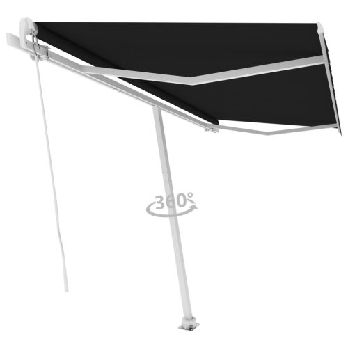 Freestanding Manual Retractable Awning – 400×300 cm, Anthracite