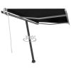 Freestanding Manual Retractable Awning – 350×250 cm, Anthracite