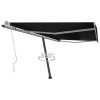 Freestanding Manual Retractable Awning – 400×300 cm, Anthracite