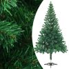 Artificial Christmas Tree with LEDs&Ball Set Branches – 210×105 cm, Green and Gold