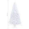 Artificial Christmas Tree with LEDs – 300×155 cm, White