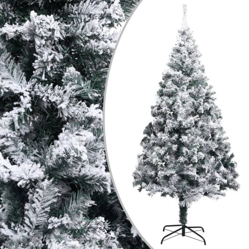 Artificial Christmas Tree LEDs&Ball Set&Flocked Snow Green