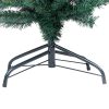 Slim Artificial Christmas Tree with LEDs&Ball Set – 150×43 cm, Green and Grey