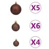 Slim Christmas Tree with LEDs&Ball Set – 120×38 cm, White and Gold